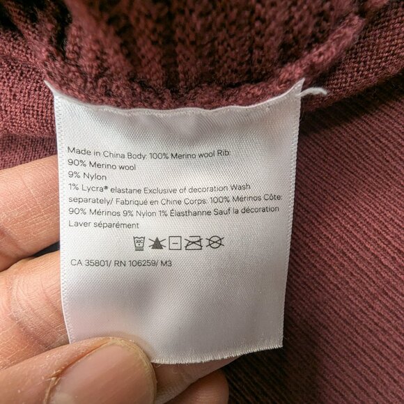 Lululemon Sit In Lotus Wrap II Style Number: W4ANWS Burgundy,Cassis Size 6 - Picture 15 of 15